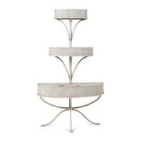 A Victorian Style White-Painted Metal Plant Stand