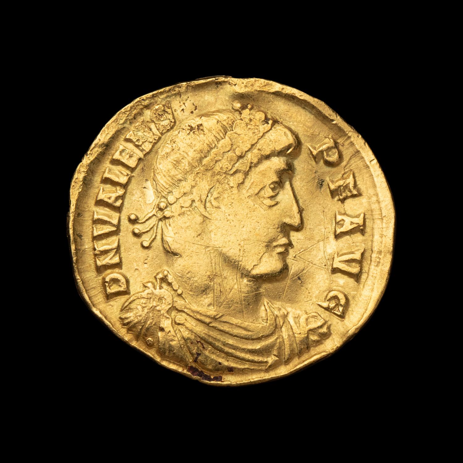 [ANCIENT] EASTERN ROMAN EMPIRE. Valens (c. 370 AD), Av Solidus (4.4 g).