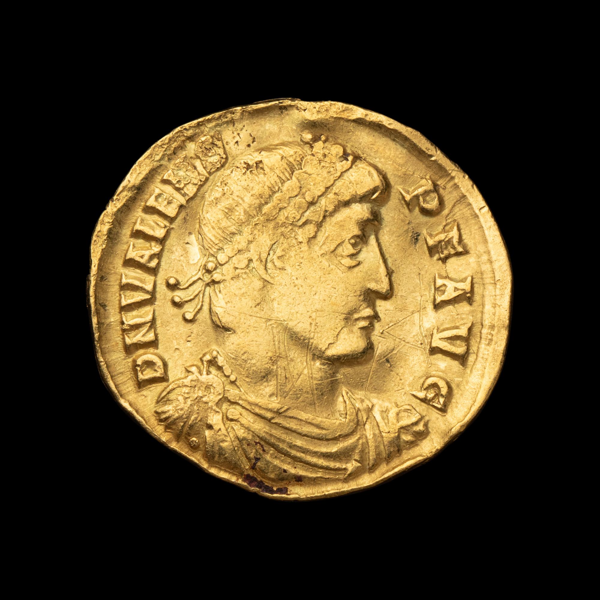 [ANCIENT] EASTERN ROMAN EMPIRE. Valens (c. 370 AD), Av Solidus (4.4 g).