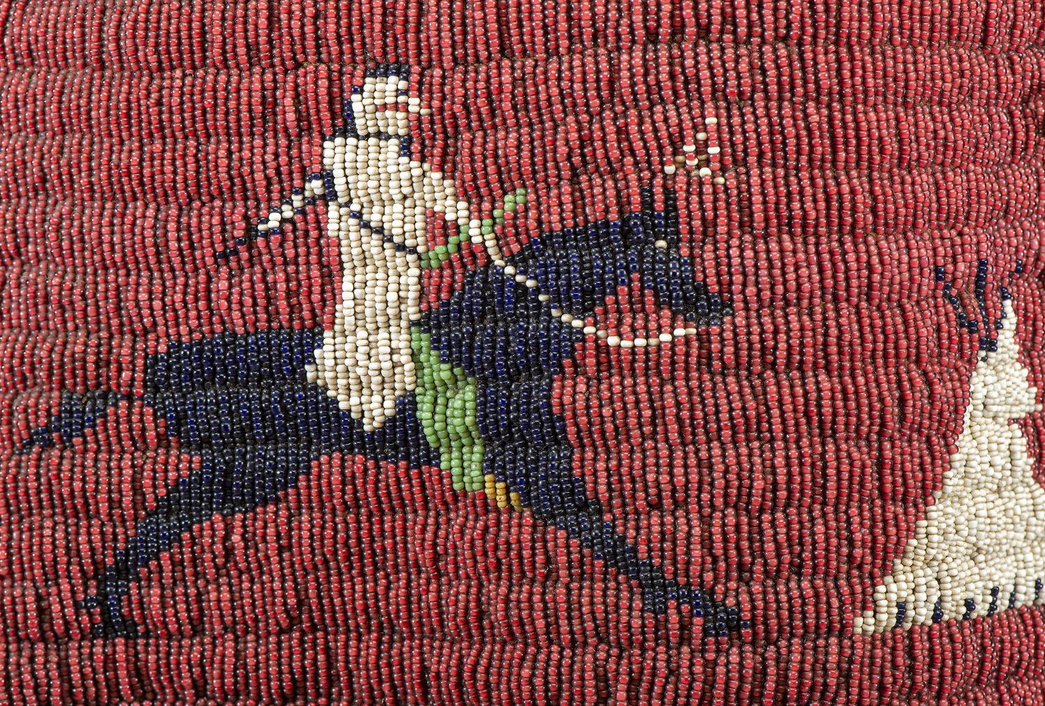 Cheyenne River Sioux Beaded Pictorial Hide Vest