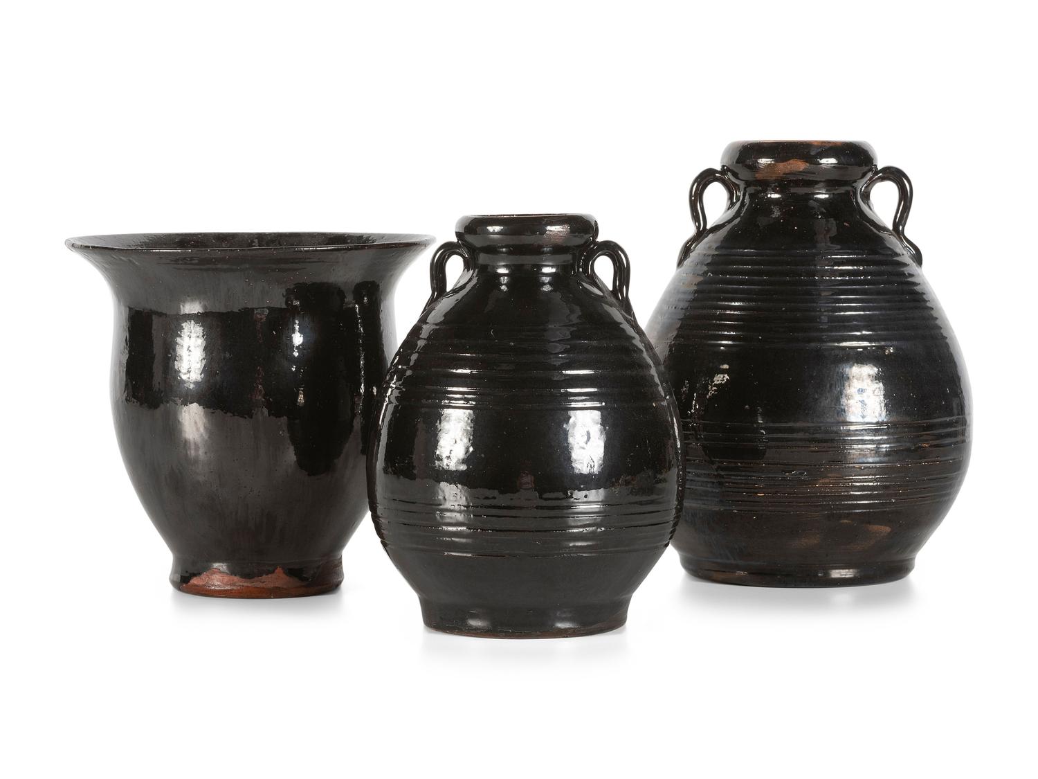 Five Jugtown Pottery Vessels