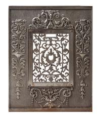 A Cast Iron Fireplace Back Height 30 1/2 inches. — 19TH/20TH CENTURY
