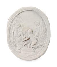 Three Louis XV Style Cast Metal and White Painted Panels