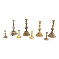 A Collection of Eight Candlesticks