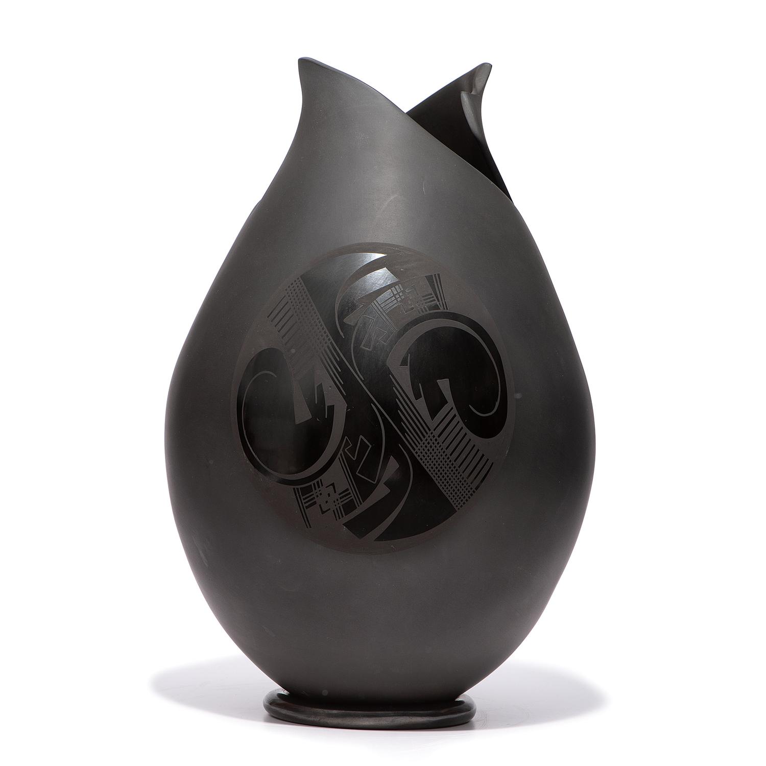 Blackware Pottery Vase