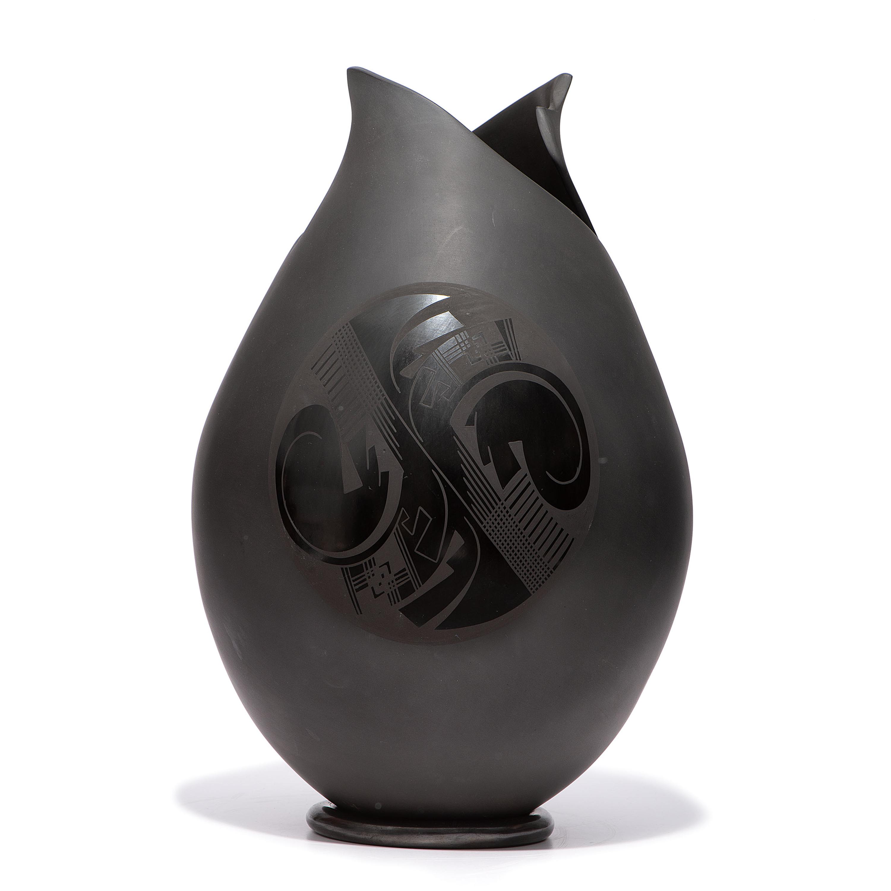 Blackware Pottery Vase