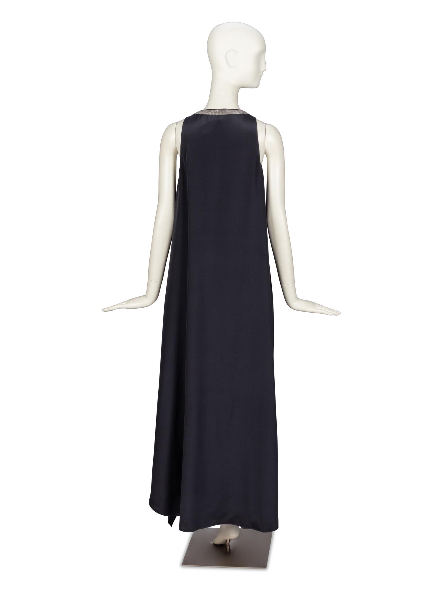 Brunello Cucinelli, Silk Tent Dress with Monili