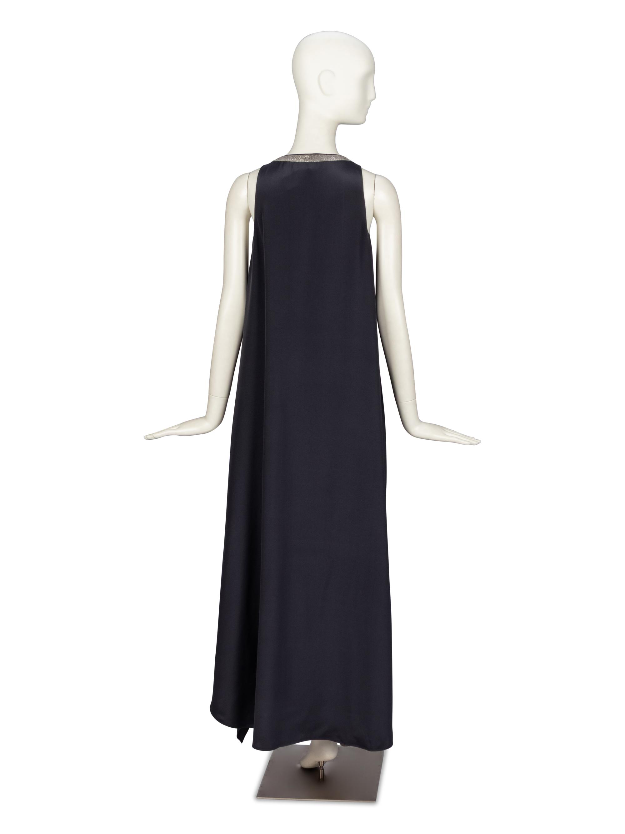 Brunello Cucinelli, Silk Tent Dress with Monili