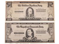 [STEVENSON, Adlai Ewing II (1900-1965)]. A group of campaign ephemera incl. a rare 1952 kerchief.