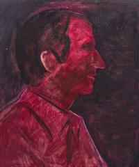 Joan Brown (American, 1938-1990) - Portrait of Modesto Lanzone