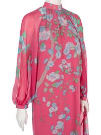 Hanae Mori Floral Print Dress, 1970-80s
