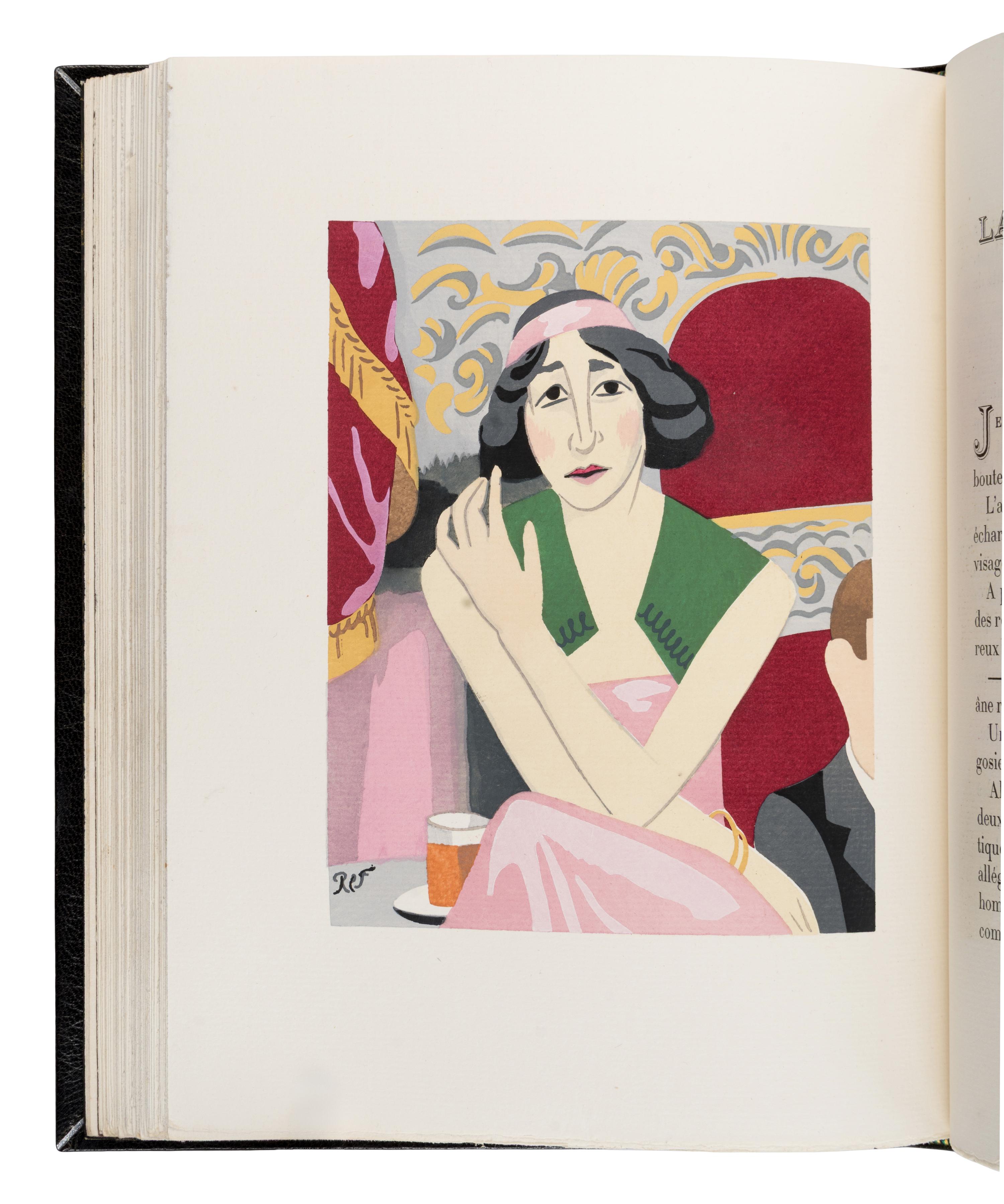 [Bindings]. Morand, Paul (1888-1976). Ouvert la nuit [and] Fermé la nuit. Paris: Librairie Gallimard, 1924, 1925.