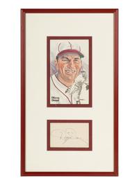 A Dizzy Dean Signed Autograph Display (Beckett Authentication Services Letter),