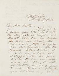 PIERCE, Franklin. Autographed letter signed ("Franklin Pierce"), as President, to Hon. John Aiken, Andover, MA, 27 March 1856.