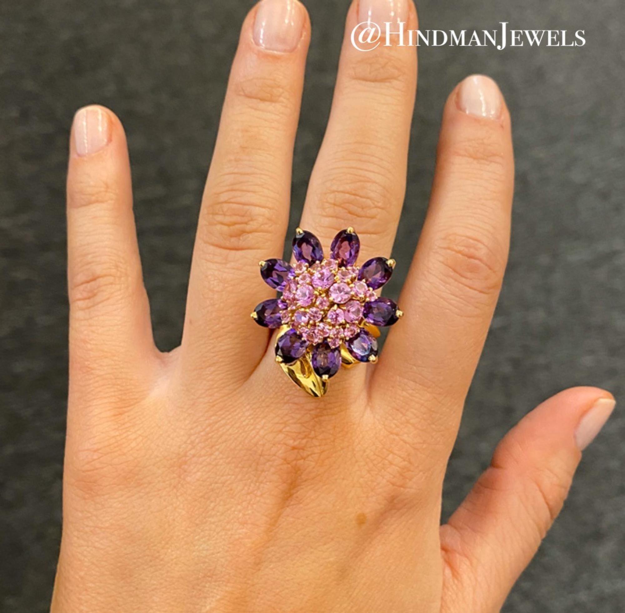 VAN CLEEF & ARPELS, AMETHYST AND PINK SAPPHIRE 'HAWAII' CONVERTIBLE SET