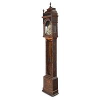 A George III Japanned Tall Case Clock