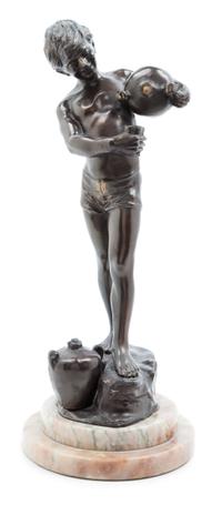 A Continental Cast Metal Figure Height 13 1/4 inches.