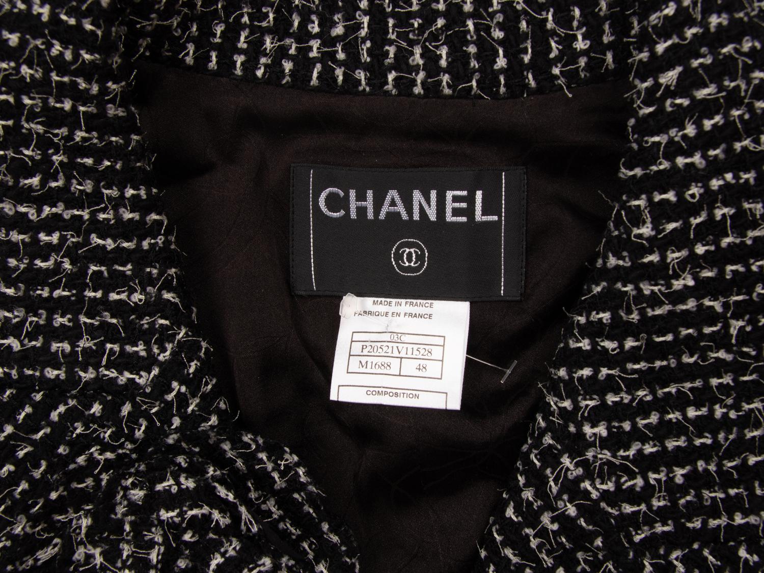 Chanel, Eyelash Tweed Jacket with Camellia Pins