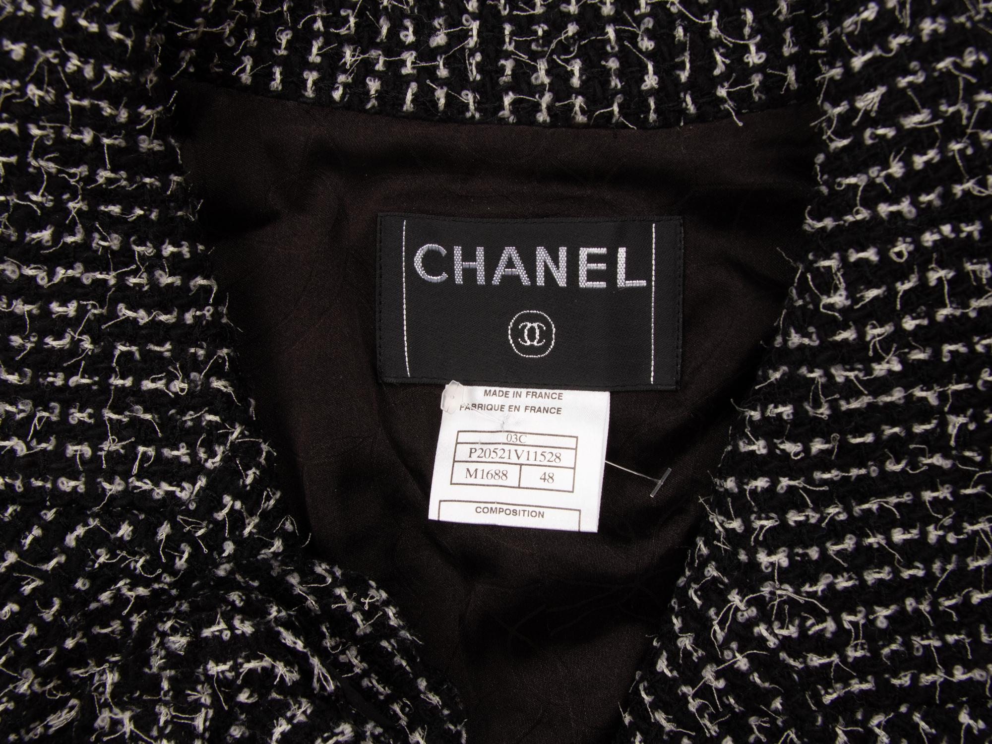 Chanel, Eyelash Tweed Jacket with Camellia Pins