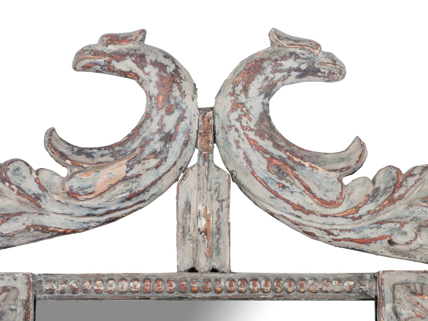 A Pair of Regency Painted Girandole Mirrors