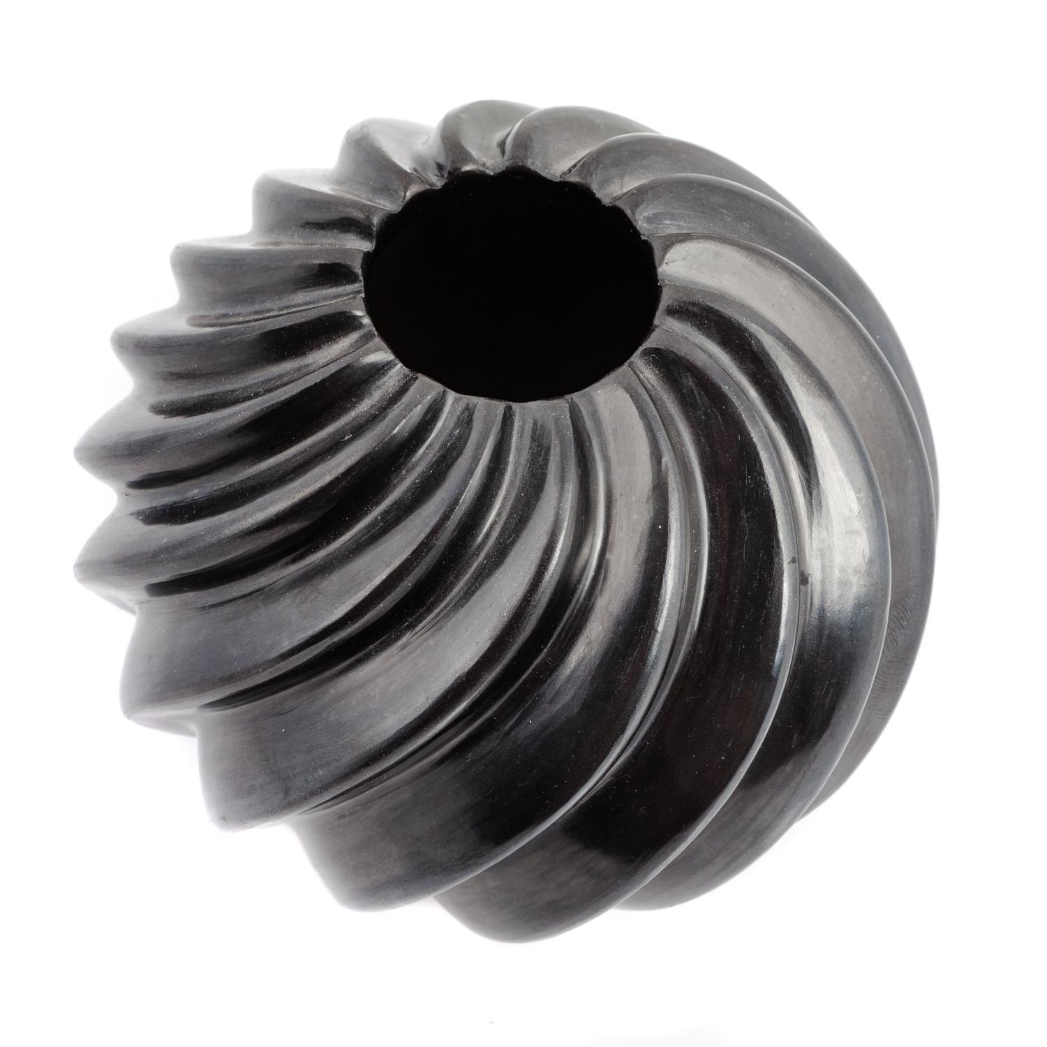Blackware Melon Swirl Jar