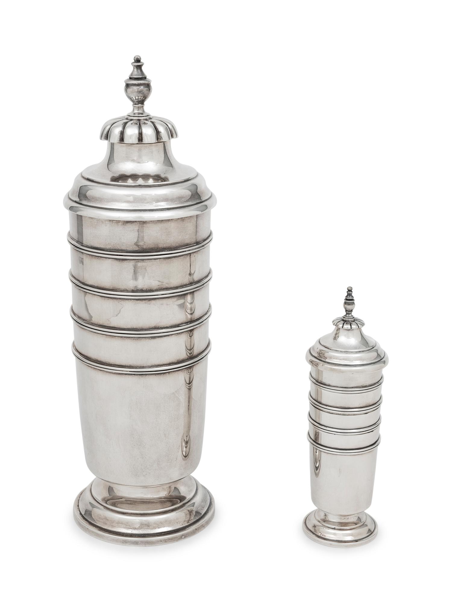 An American Silver Cocktail Shaker Set
