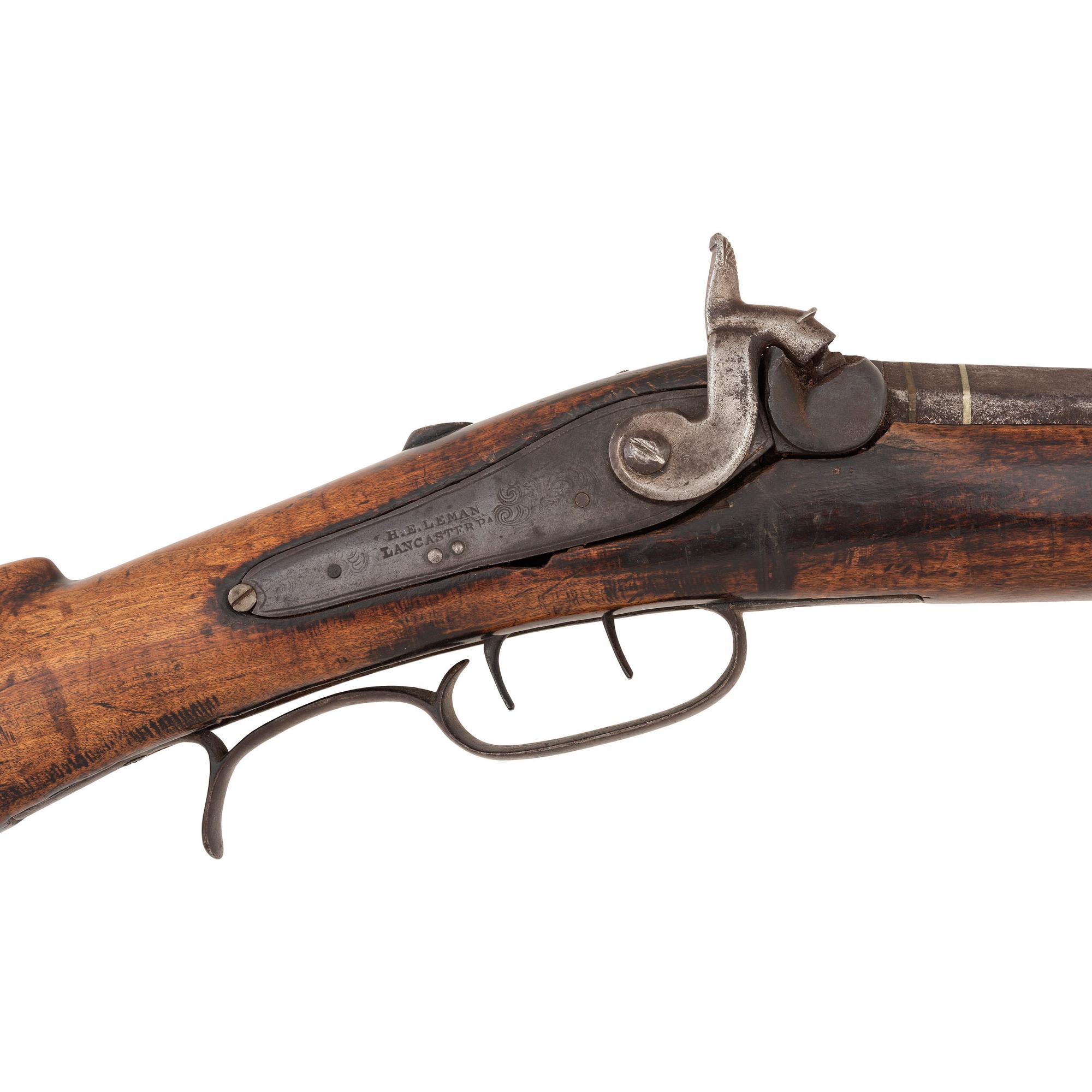 C. Curry Retailer Marked Leman Heavy Barrel Percussion Rifle