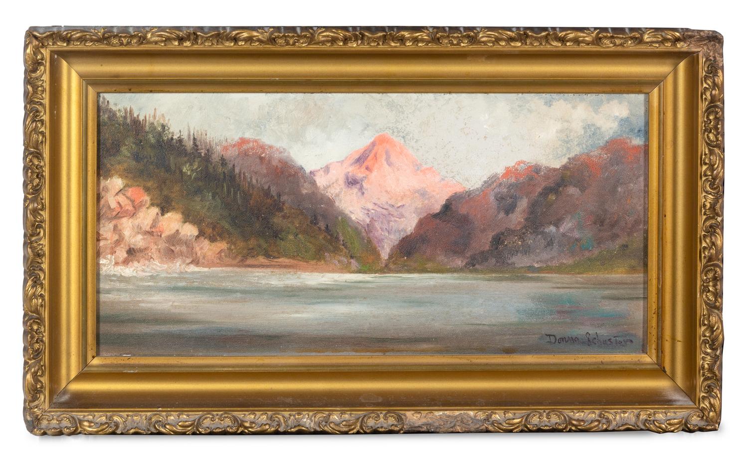Donna Schuster (American, 1883-1953) High Sierras oil on…