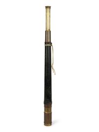A French Brass and Leather Refracting Telescope by R. & C. Avizard