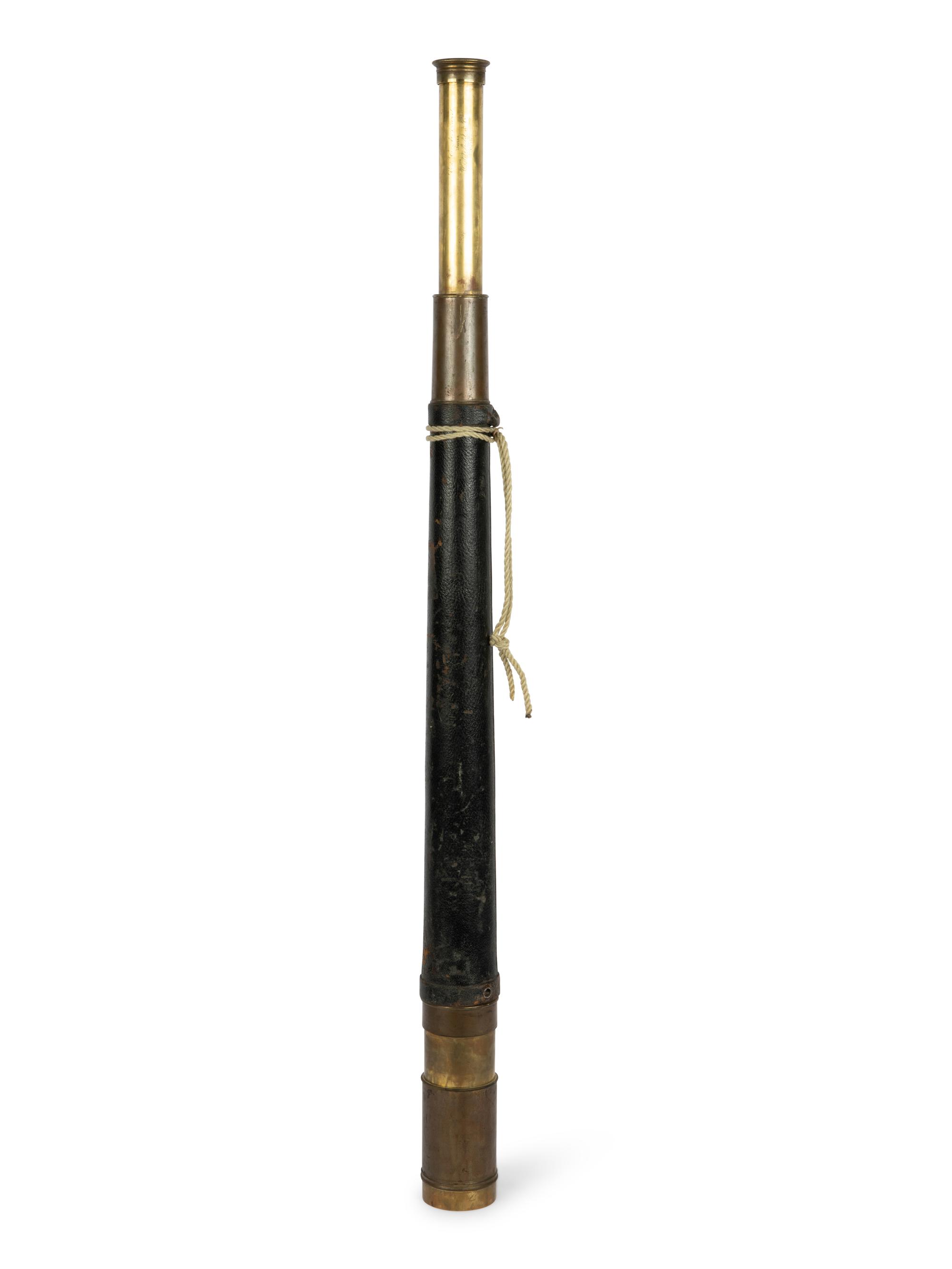 A French Brass and Leather Refracting Telescope by R. & C. Avizard