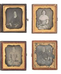 [EARLY PHOTOGRAPHY]. 32 sixth plate daguerreotype portraits of young to middle-aged women.