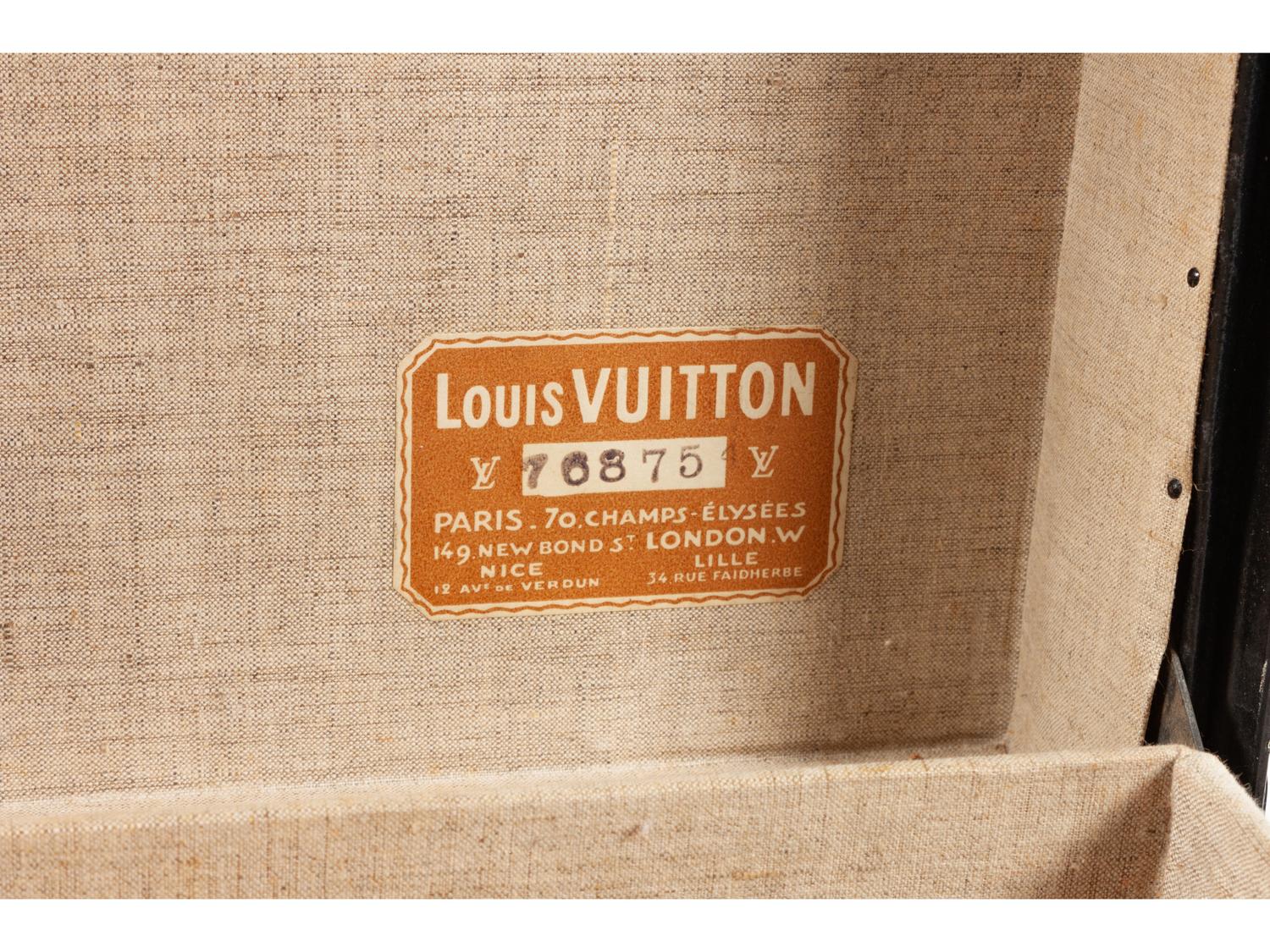 Vintage Black Louis Vuitton Suitcase