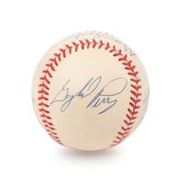 A 300 Win Pitchers Signed Autograph Baseball, Seven Signatures Including Tom Seaver (Beckett Authentication Services BAS Certified)