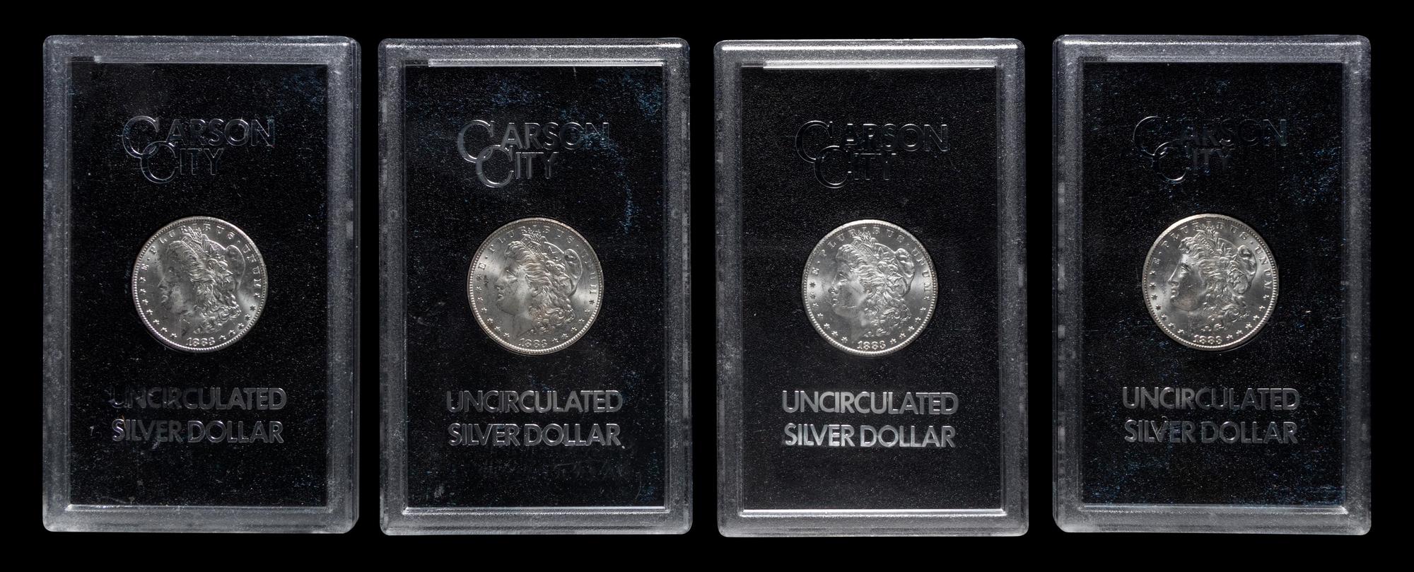 A Group of Ten 1883-CC GSA: Morgan $1 Coins