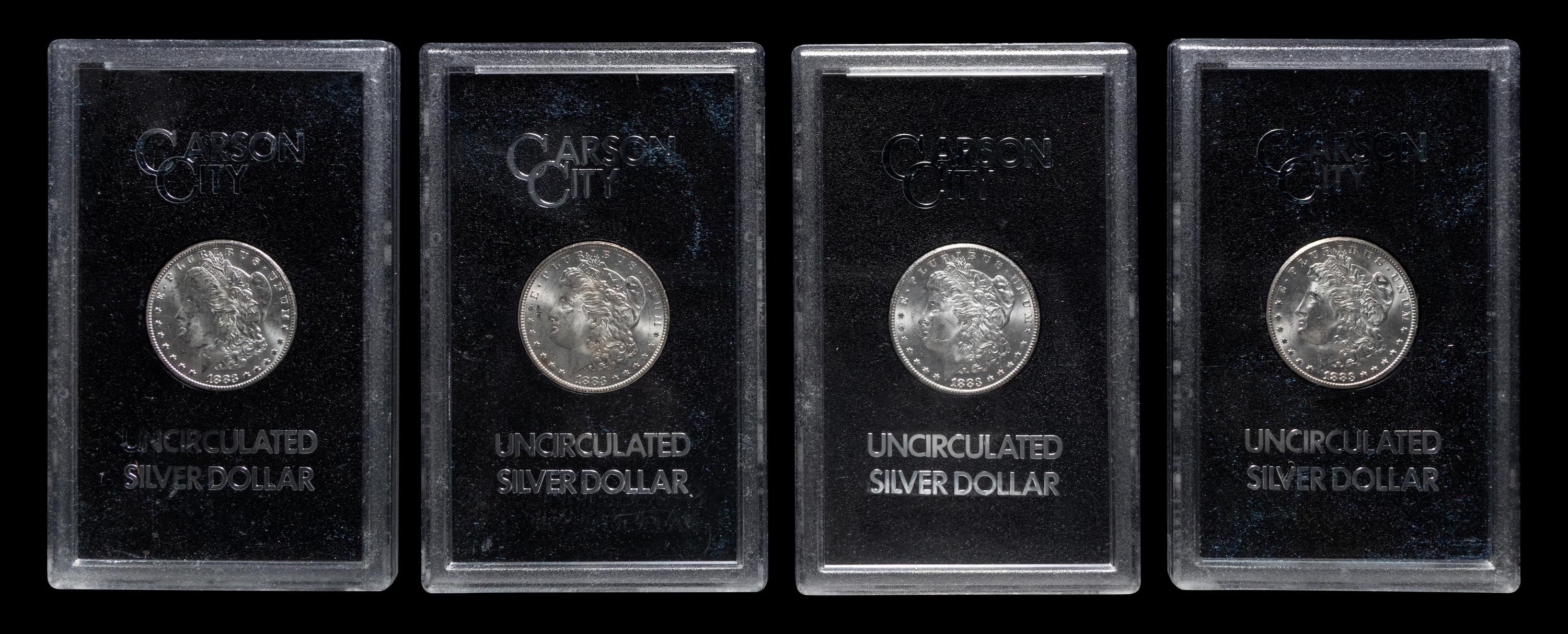 A Group of Ten 1883-CC GSA: Morgan $1 Coins