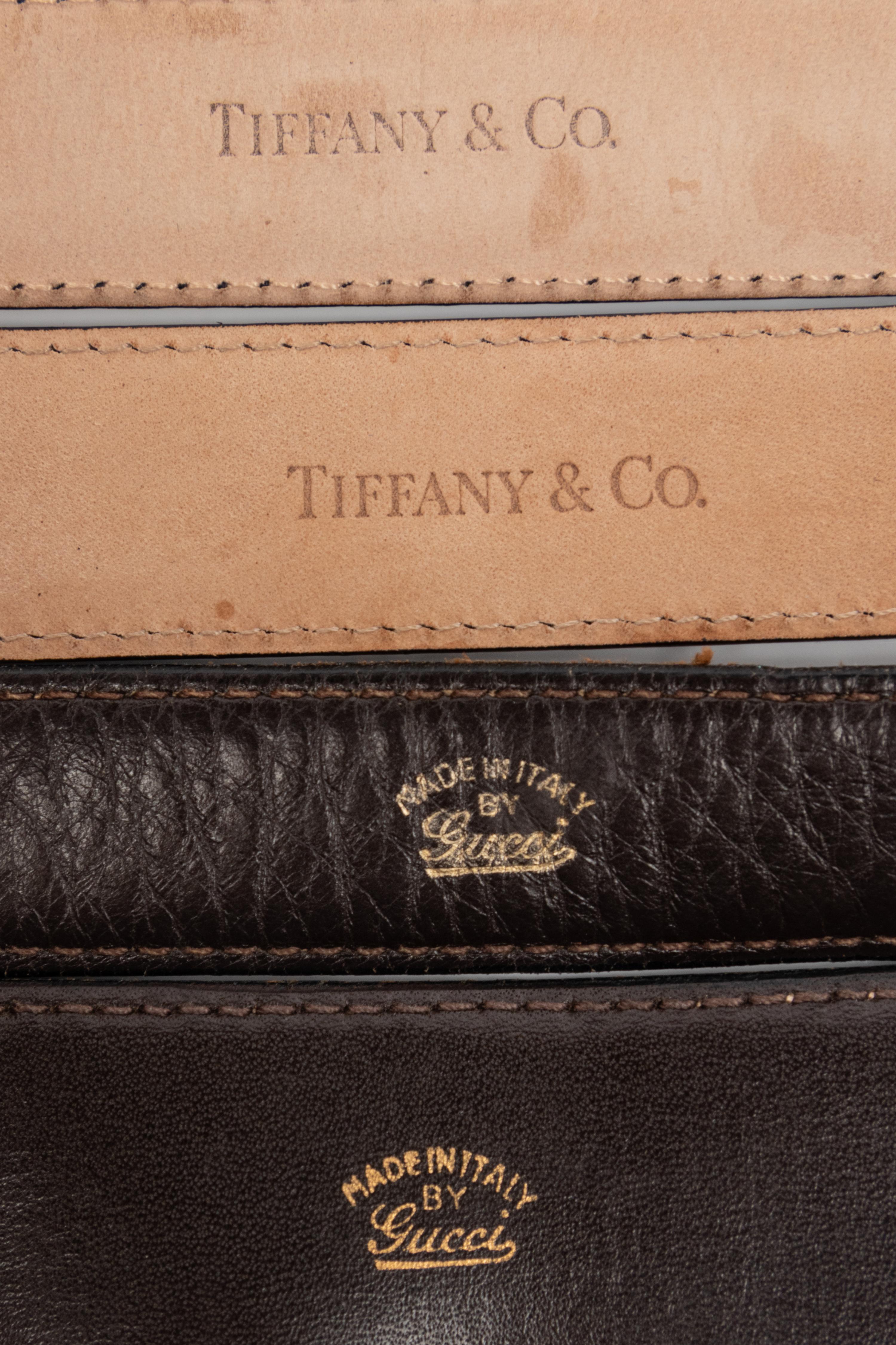Four Designer Belts: Two Tiffany & Co. & Two Gucci