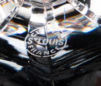A Collection of Saint Louis Glass Barware and a Pair of Val St. Lambert Elysee Candlesticks