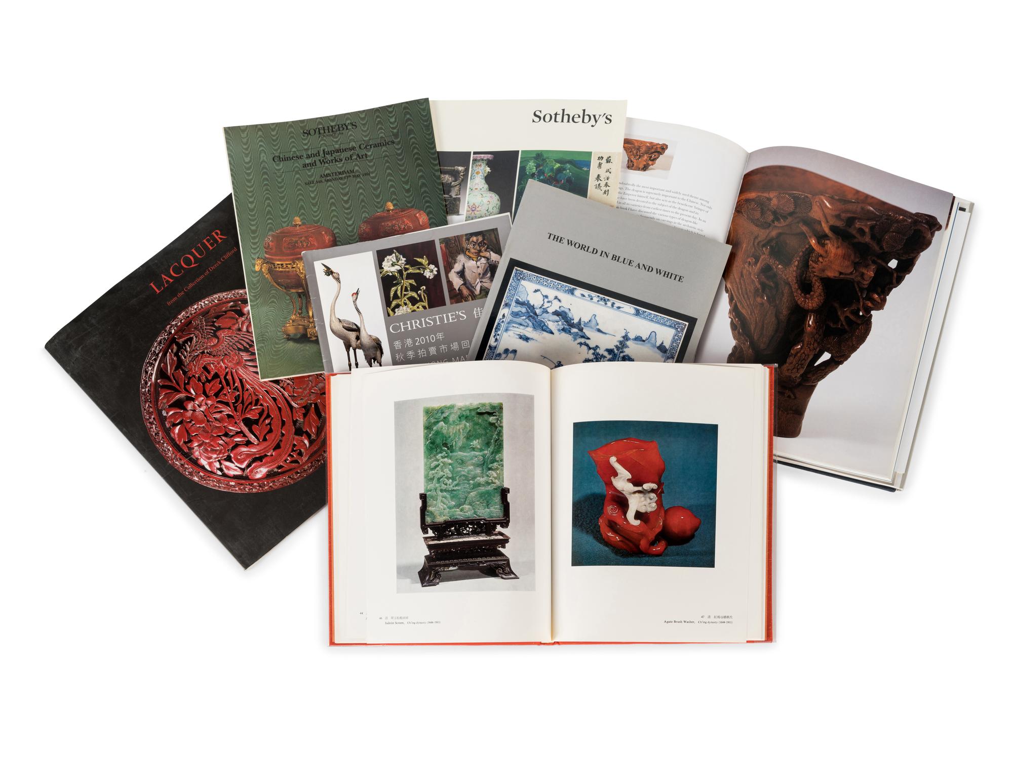 [CHINESE WORKS OF ART] A group of reference works and auction catalogues about Chinese works of art.