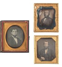 [EARLY PHOTOGRAPHY]. 23 sixth plate daguerreotypes of bearded gentlemen.