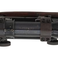 ** WWII-era Enfield R.O.F.M. No.4 Mk.1 Rifle in Sniper Configuration with Accessories and Scope
