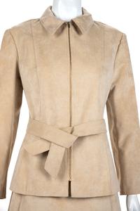 Three Halston Ultrasuede Items: One Two-Piece Skirt Ensemble, One Jacket, 1970s