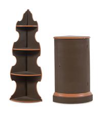 A Continental Painted Corner Cabinet