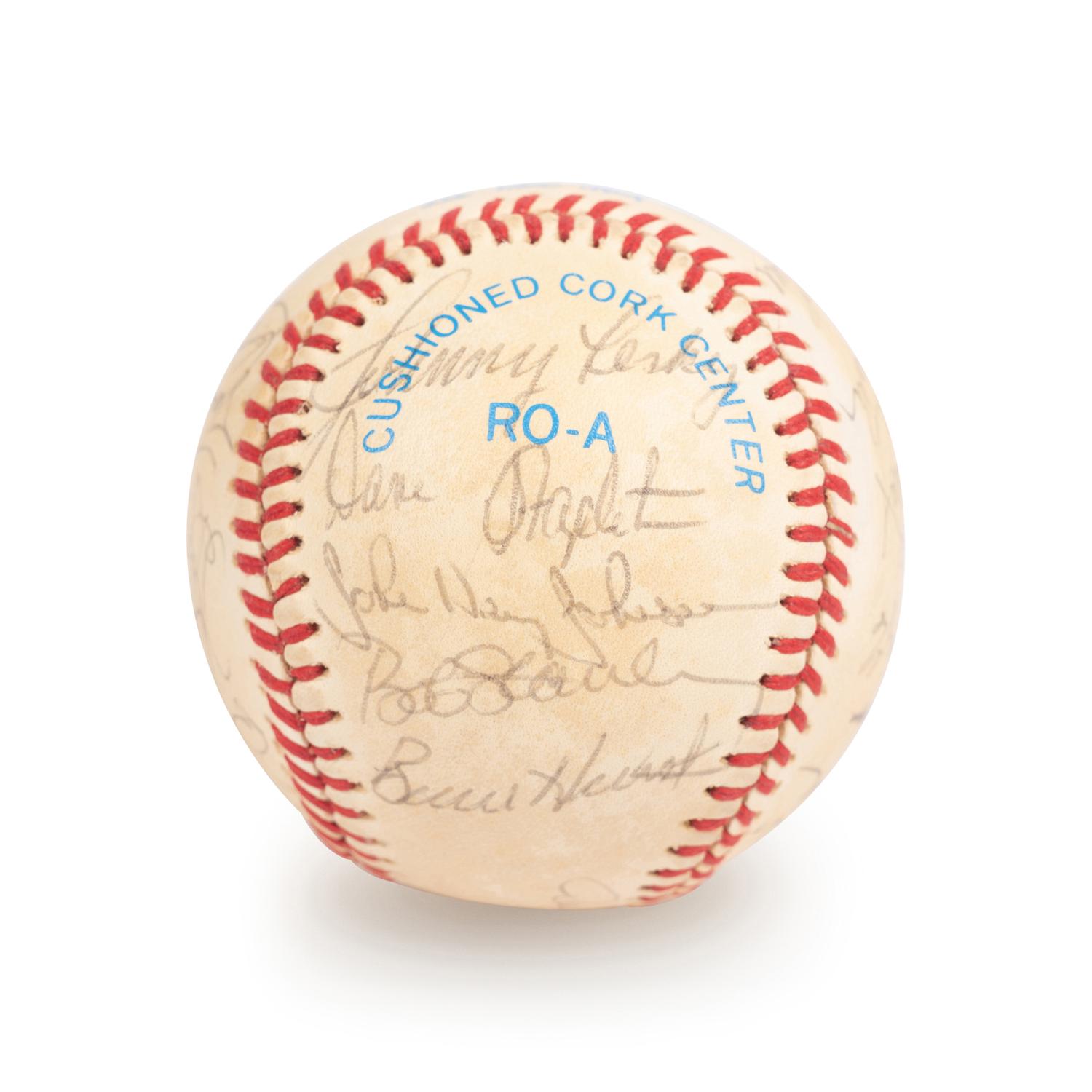 A 1983 Boston Red Sox Team Signed Autograph Baseball with 25 Signatures (Beckett Authentication Services Letter BAS Certified),
