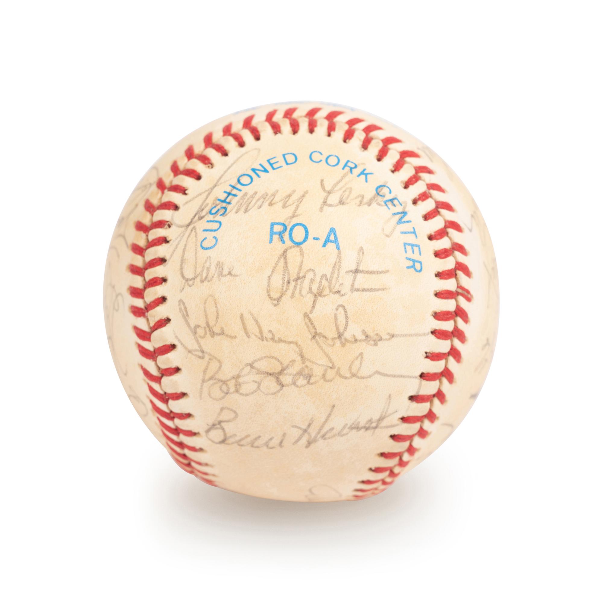 A 1983 Boston Red Sox Team Signed Autograph Baseball with 25 Signatures (Beckett Authentication Services Letter BAS Certified),