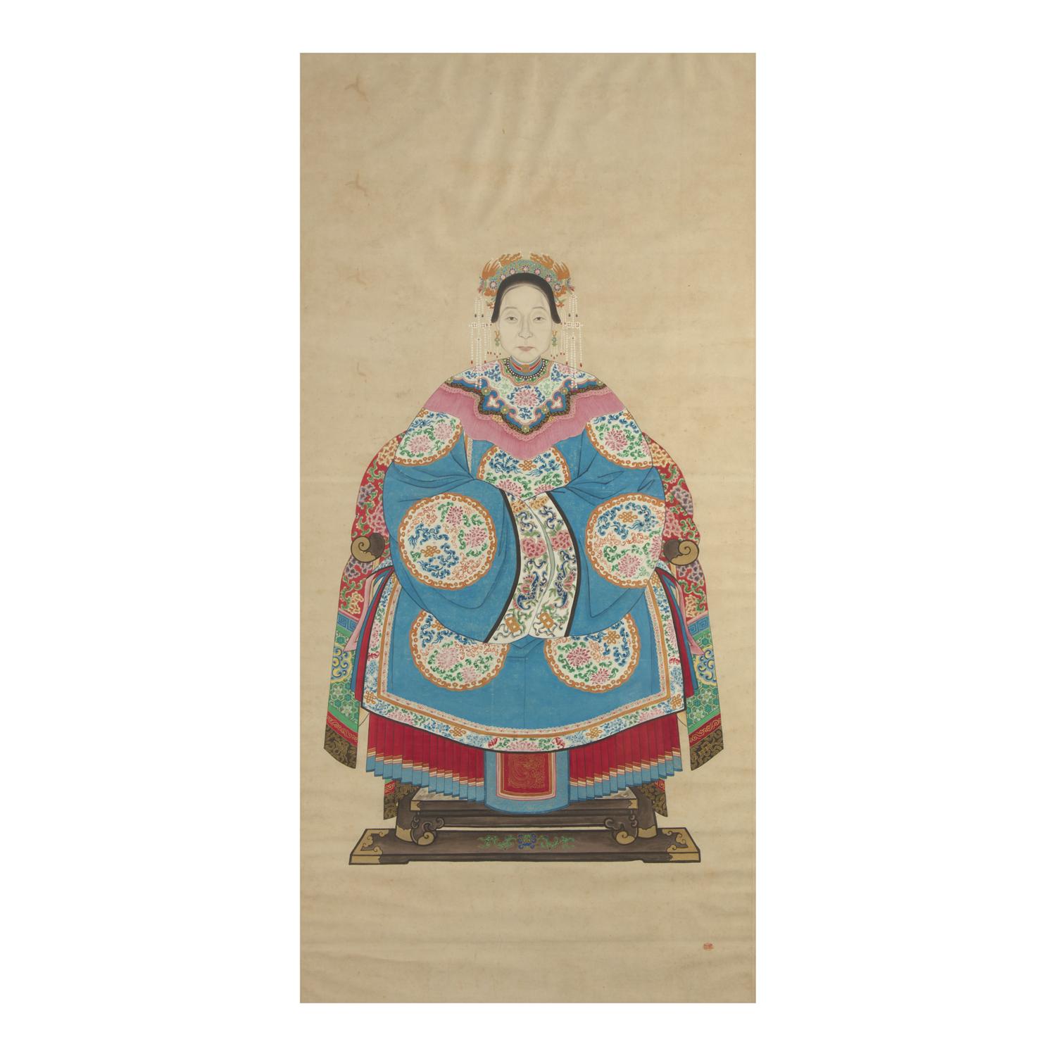 A Chinese Ancestor Portrait, Qing Dynasty 清 祖先像