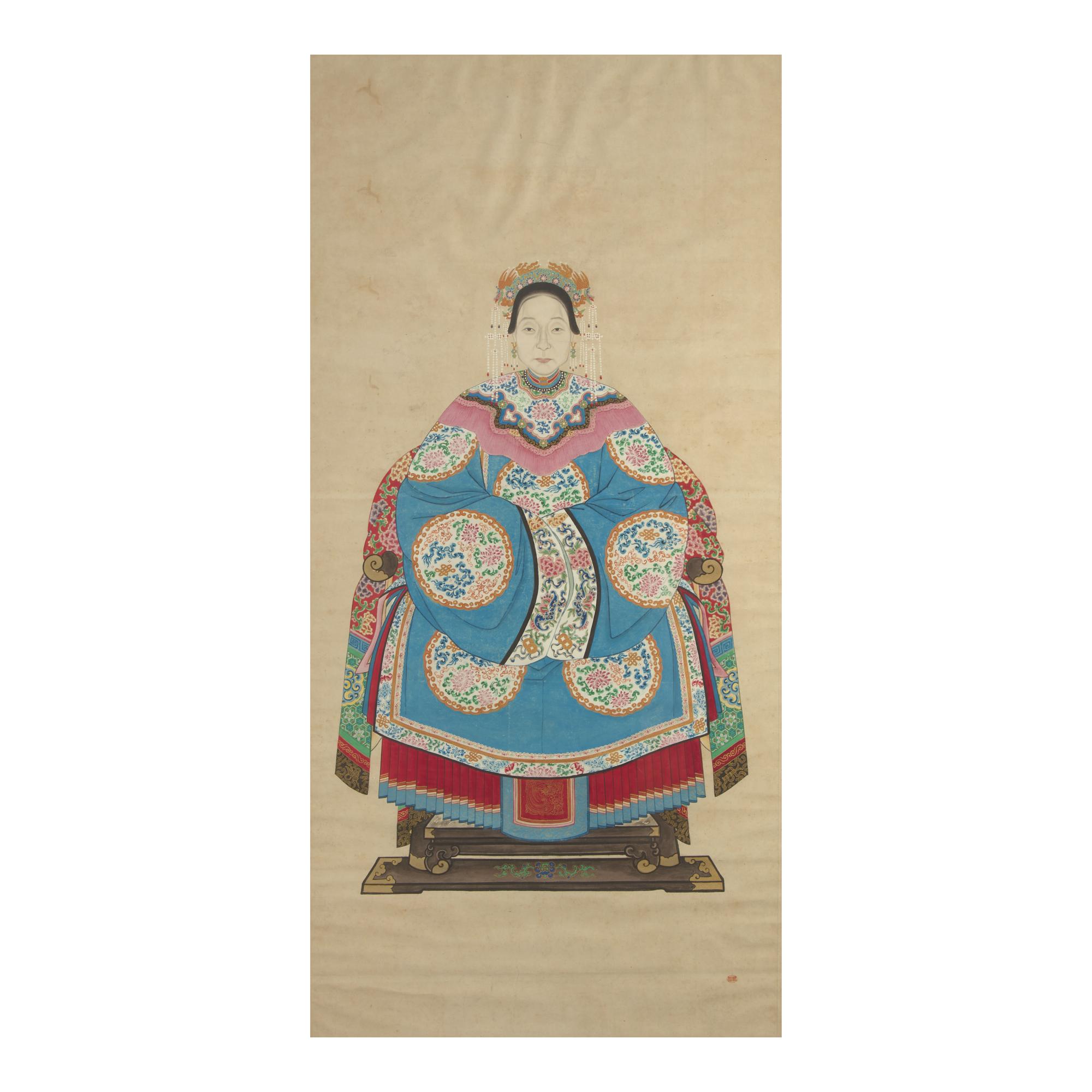 A Chinese Ancestor Portrait, Qing Dynasty 清 祖先像