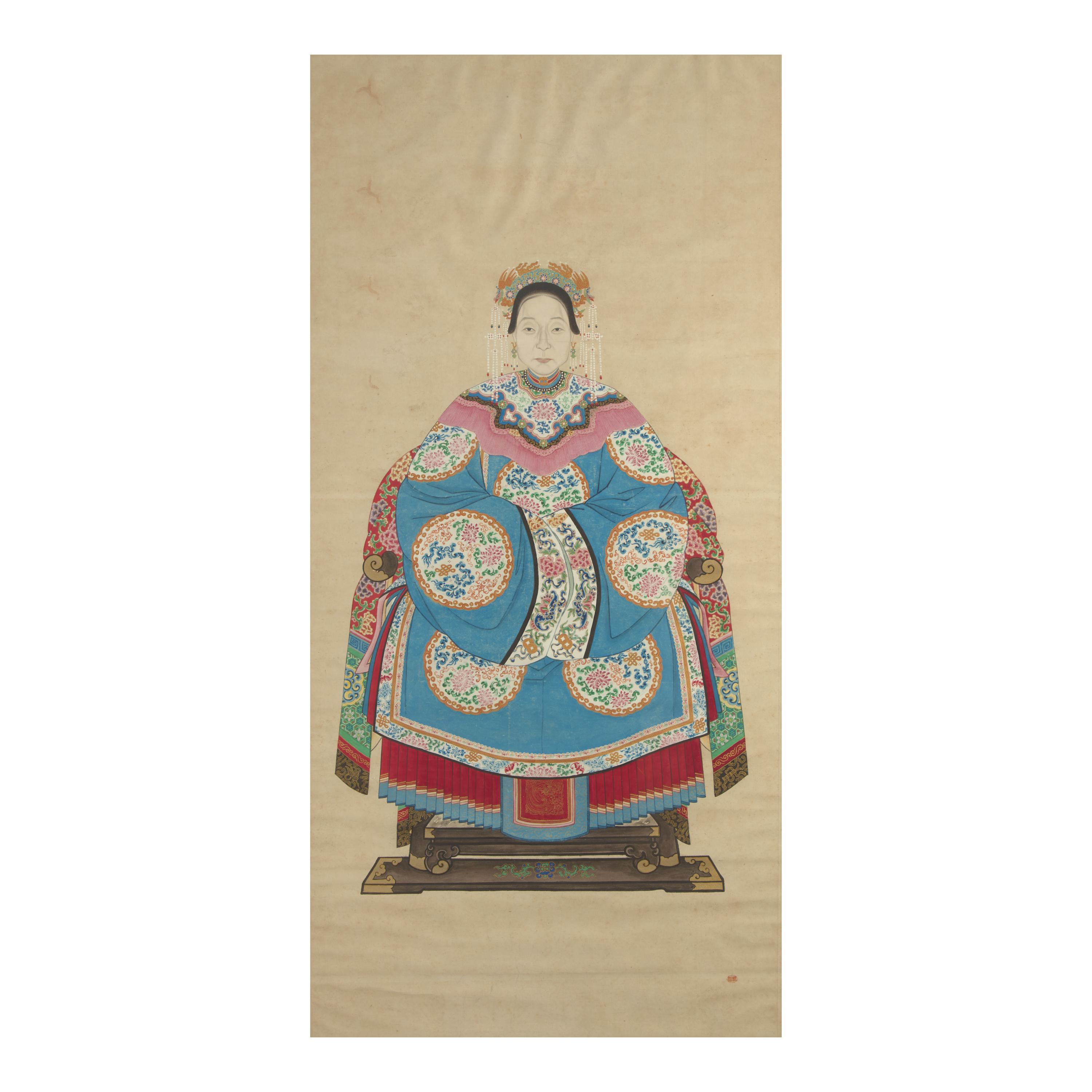 A Chinese Ancestor Portrait, Qing Dynasty 清 祖先像