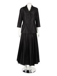 Christian Dior Two-Piece Taffeta Palazzo Pant Ensemble, Spring 2019