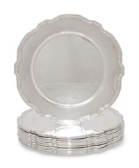 A Set of Twelve Tiffany and Co. Silver Chargers