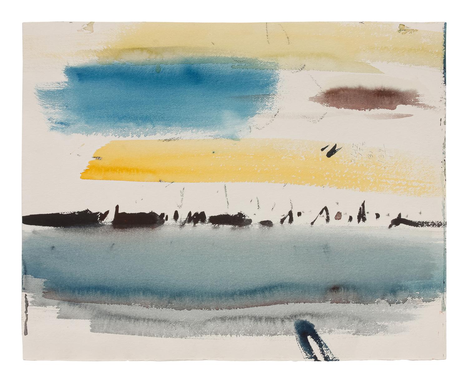 A Group of Eight Preparatory Sketches and Watercolors